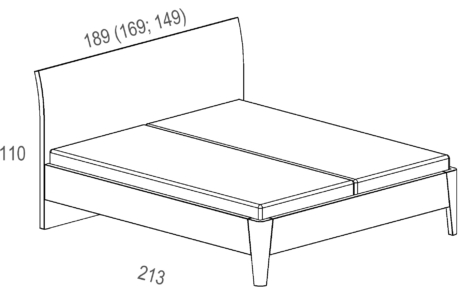 Postel Zara s dřevěným čelem – skandinávský design